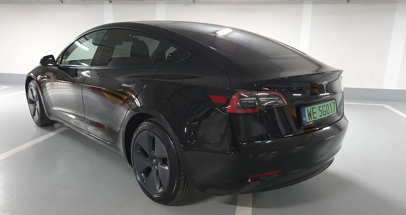 Tesla Model 3 cena 154900 przebieg: 56000, rok produkcji 2021 z Trzcianka małe 191